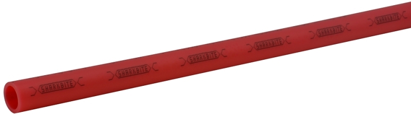 SharkBite U860R10 Pipe, 1/2 in OD, 10 ft L, PEX-B, Polyethylene, Red